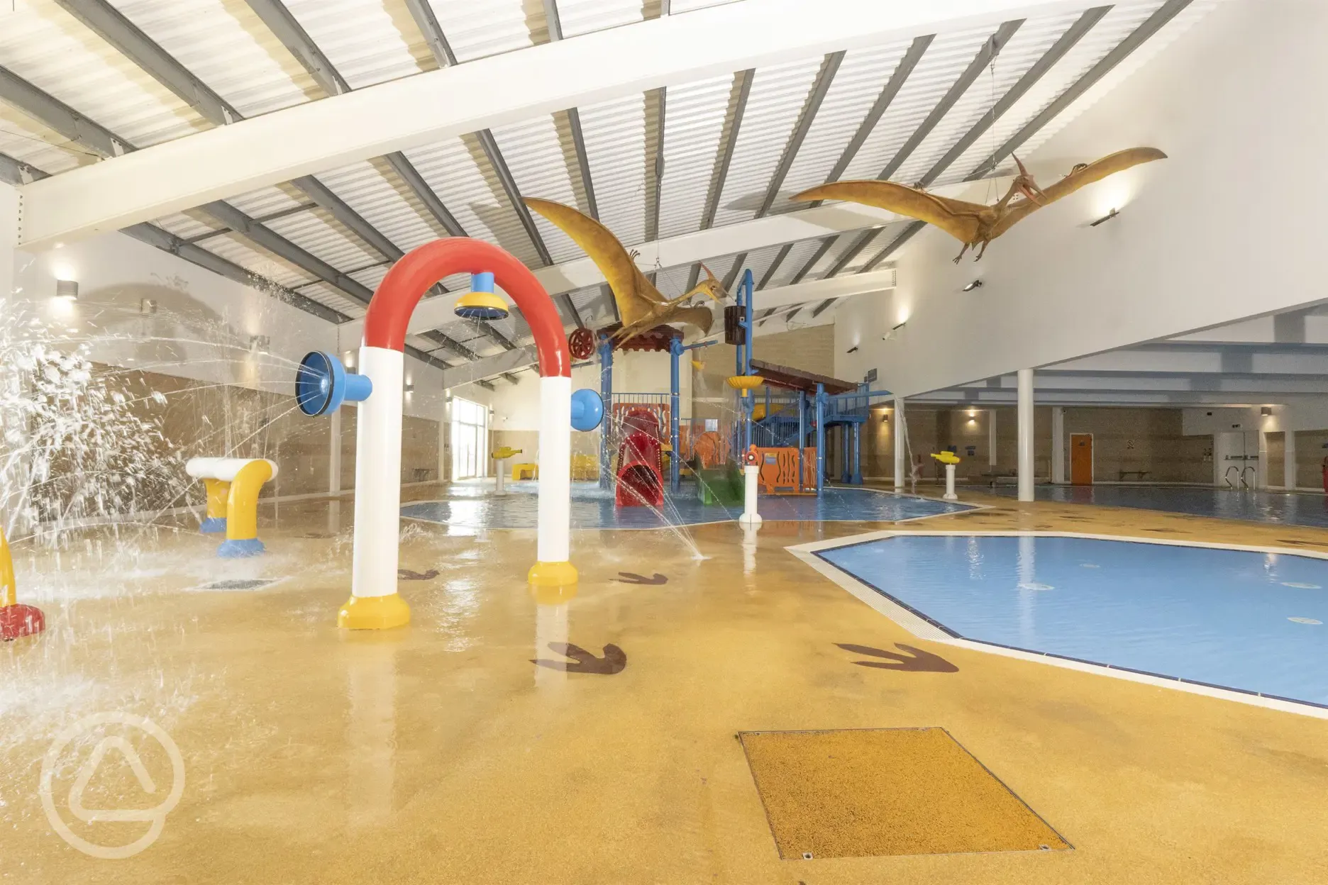 Indoor swimming pool and splash zone (open daily)