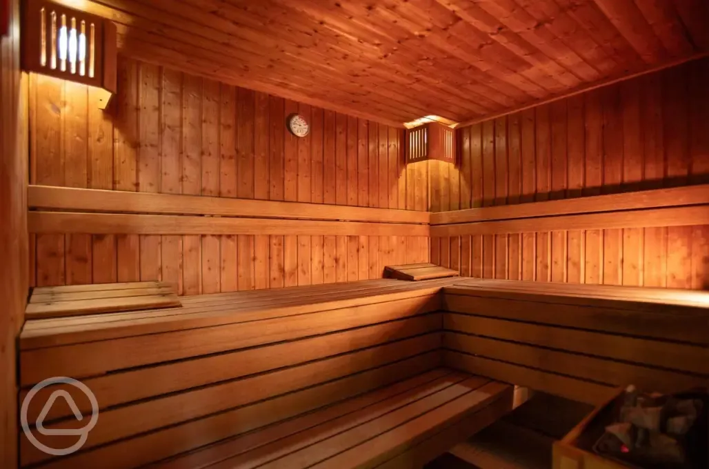 Sauna at the leisure club