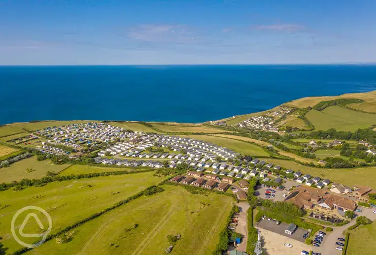 Aerial of the campsite