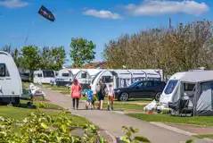 10m electric gravel pitches for motorhomes, touring caravans and RVs 