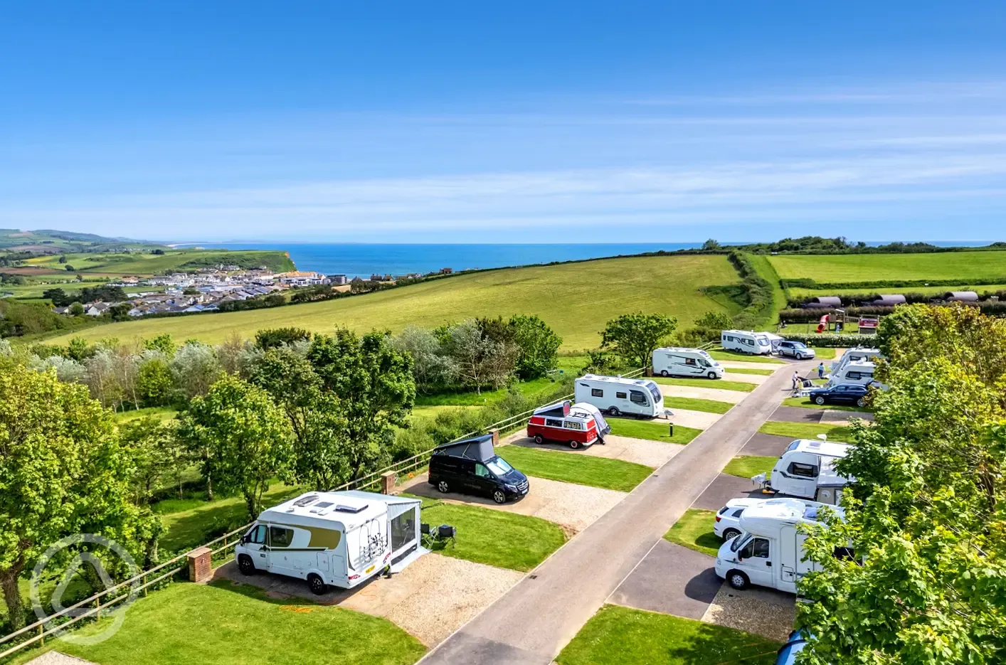 Fully serviced hardstanding pitches with 16 amp electric hook ups