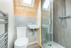 Gold glamping pod ensuite Gold glamping pod ensuite