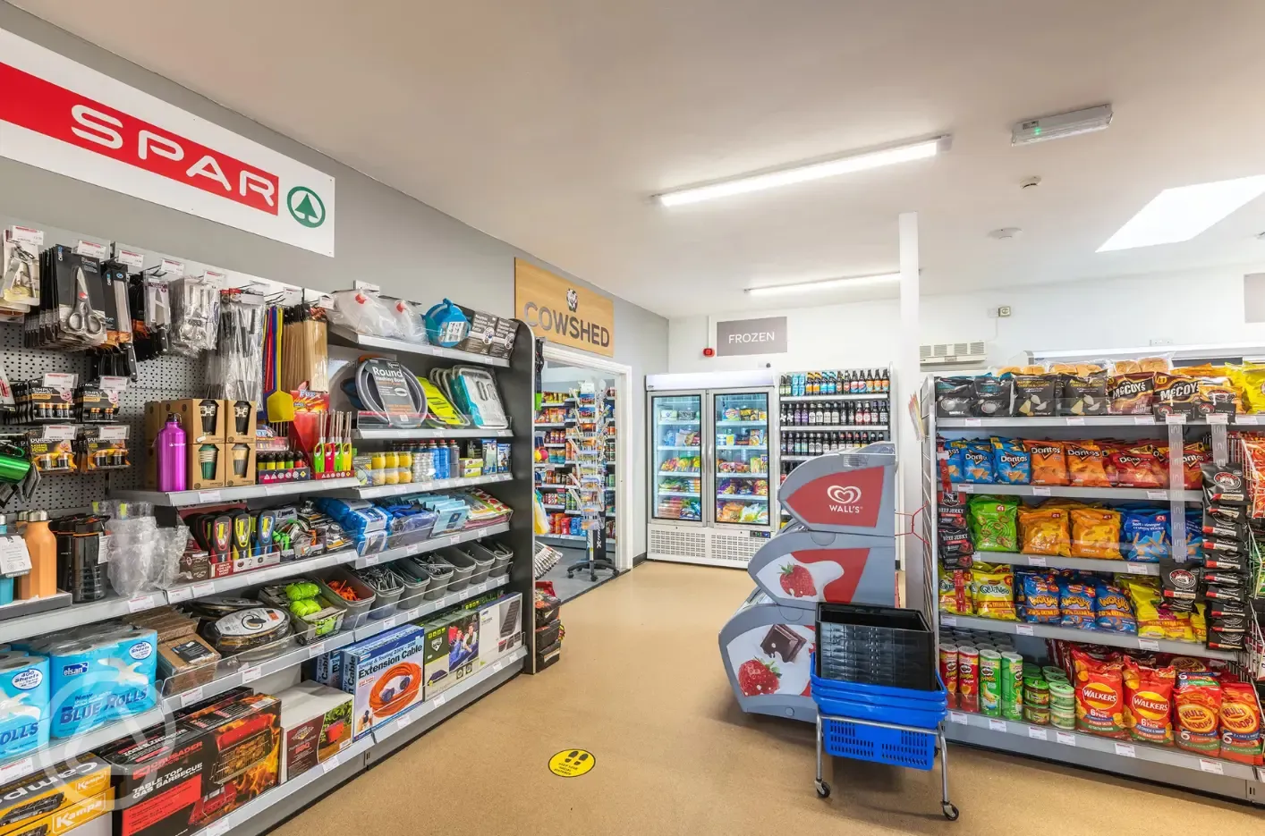 Spar store, open daily from 8.30am until 6pm (7pm on Fridays and Saturdays)