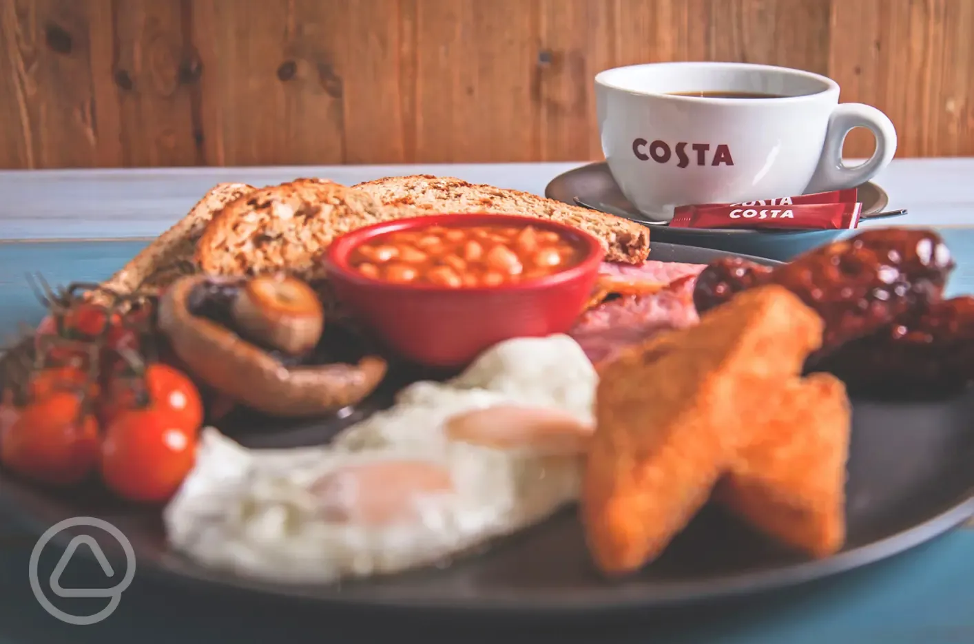 Martin's Bar and Restaurant breakfast with fresh Costa coffee