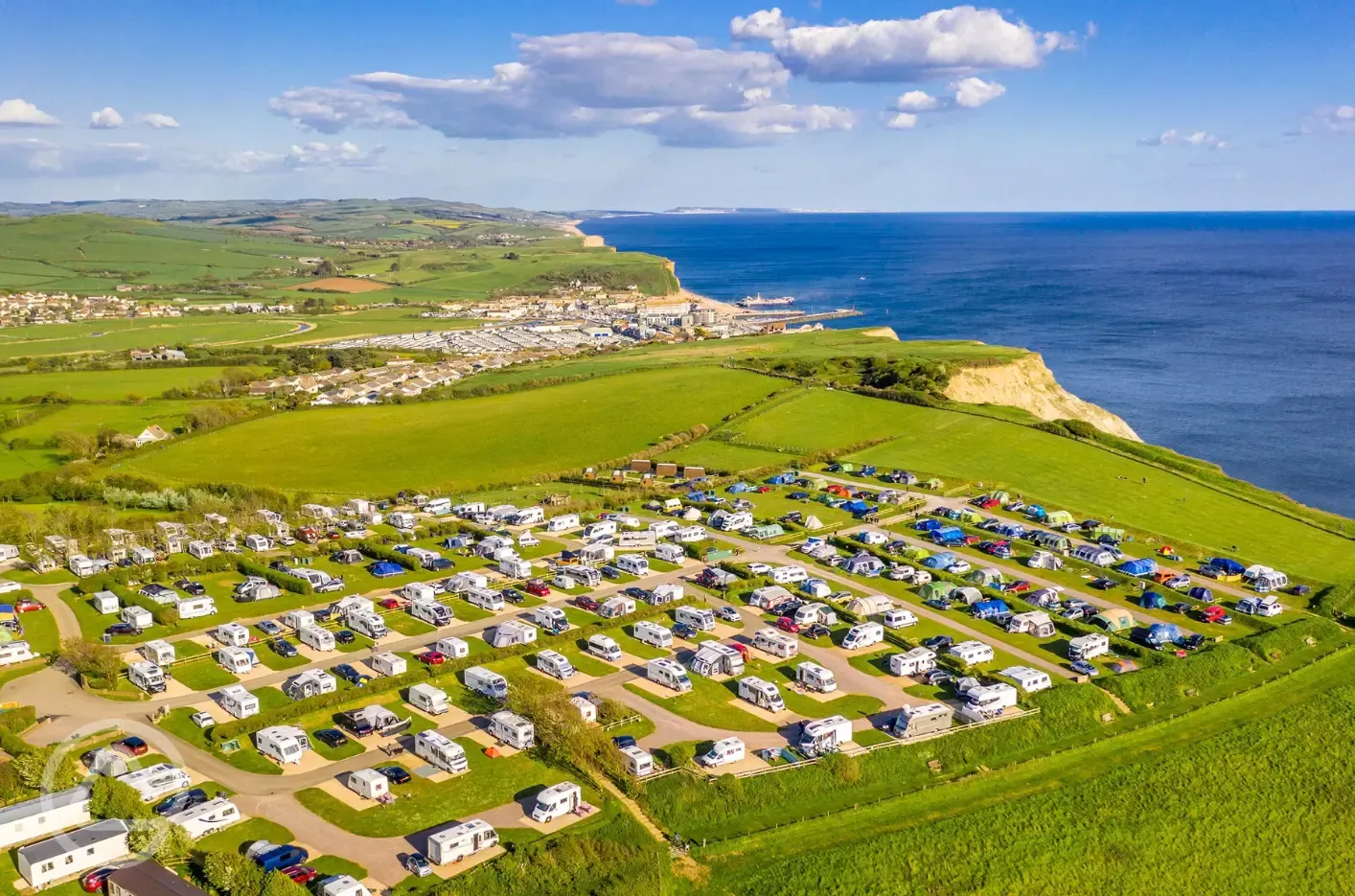 Aerial of the campsite