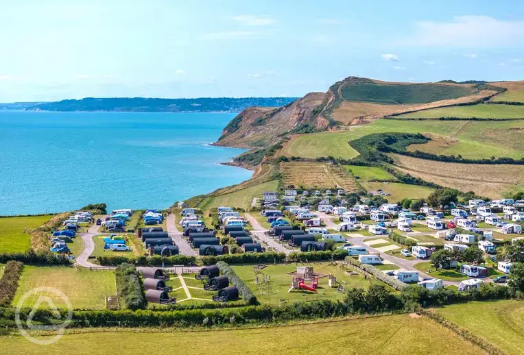 Aerial of the campsite