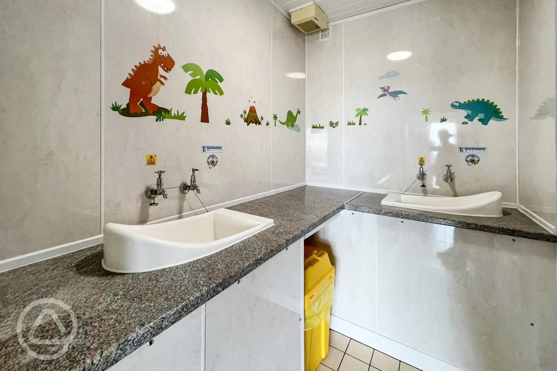 Baby changing area
