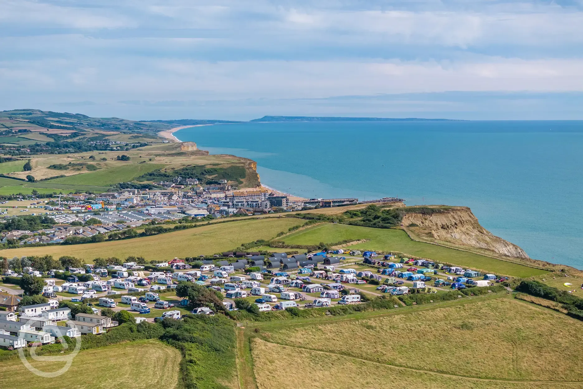 Aerial of the campsite