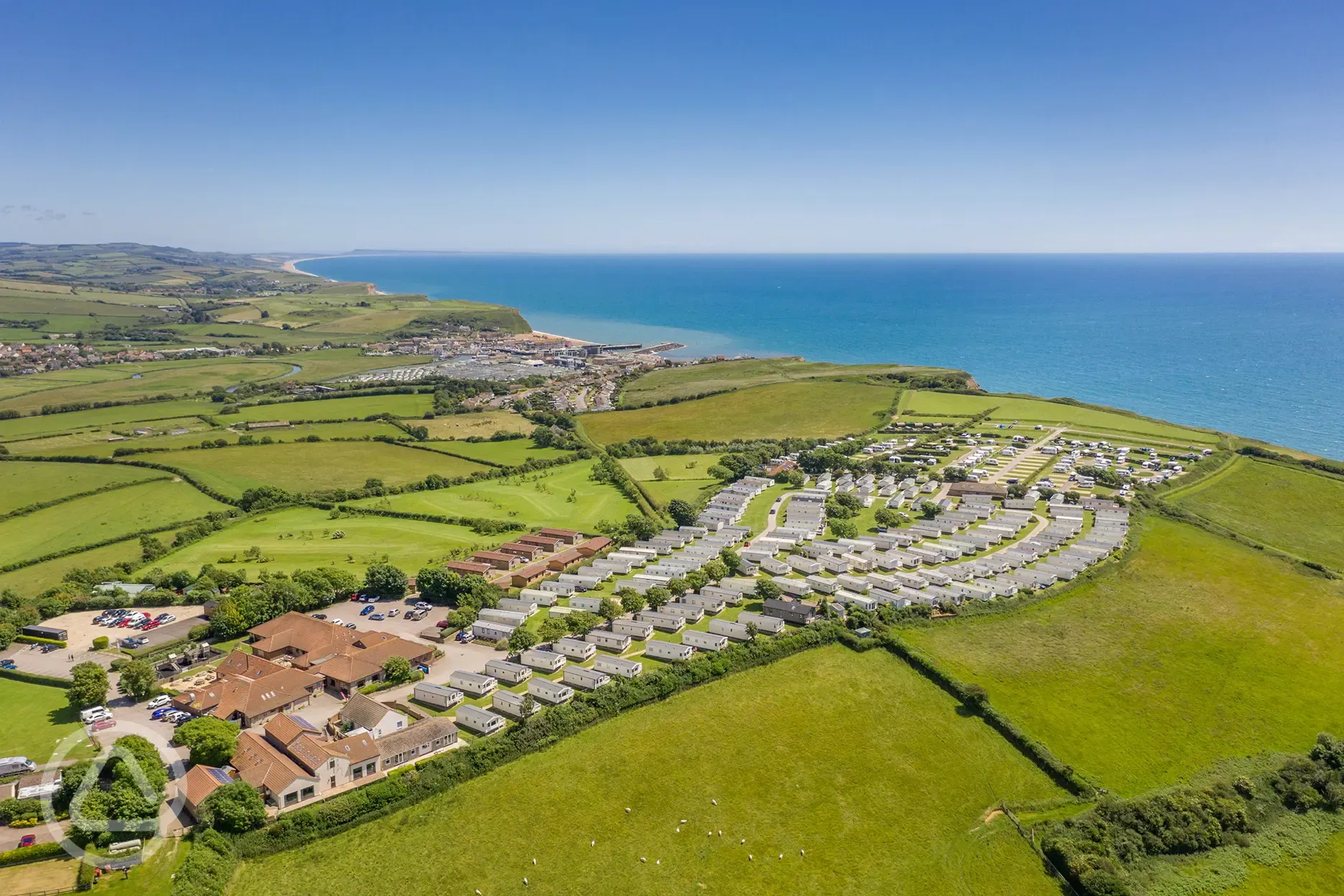 Aerial of the campsite