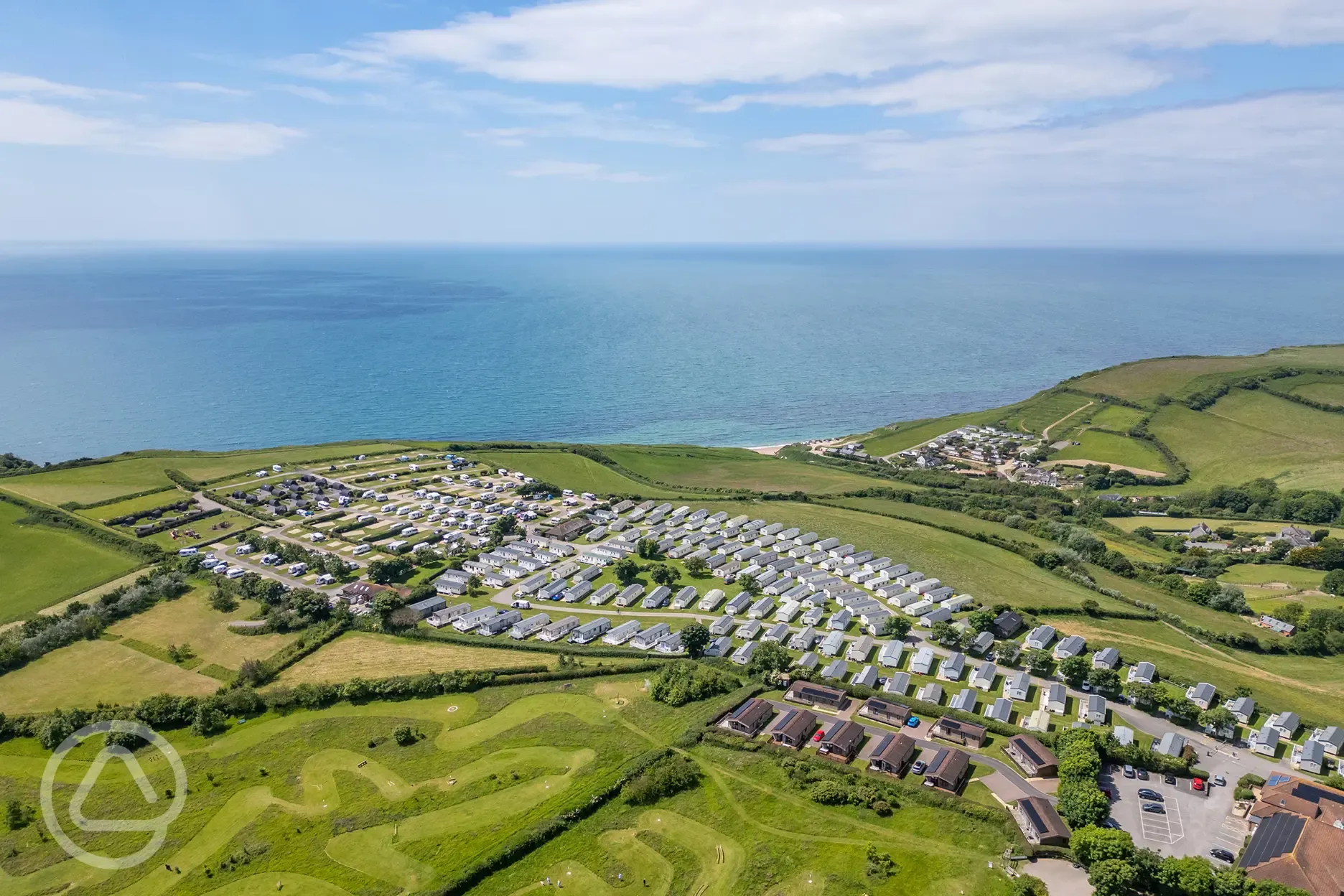 Aerial of the campsite