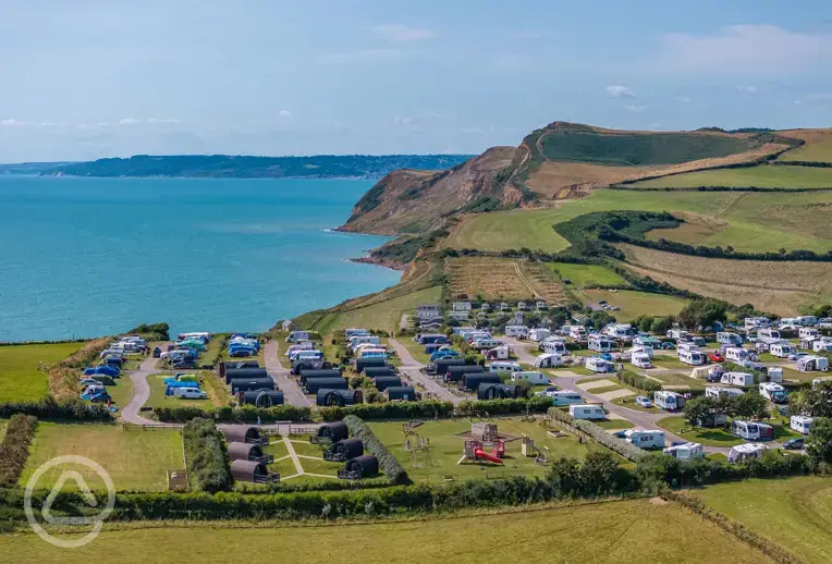 Aerial of the campsite