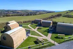 Silver glamping pods and sea views Silver glamping pods and sea views