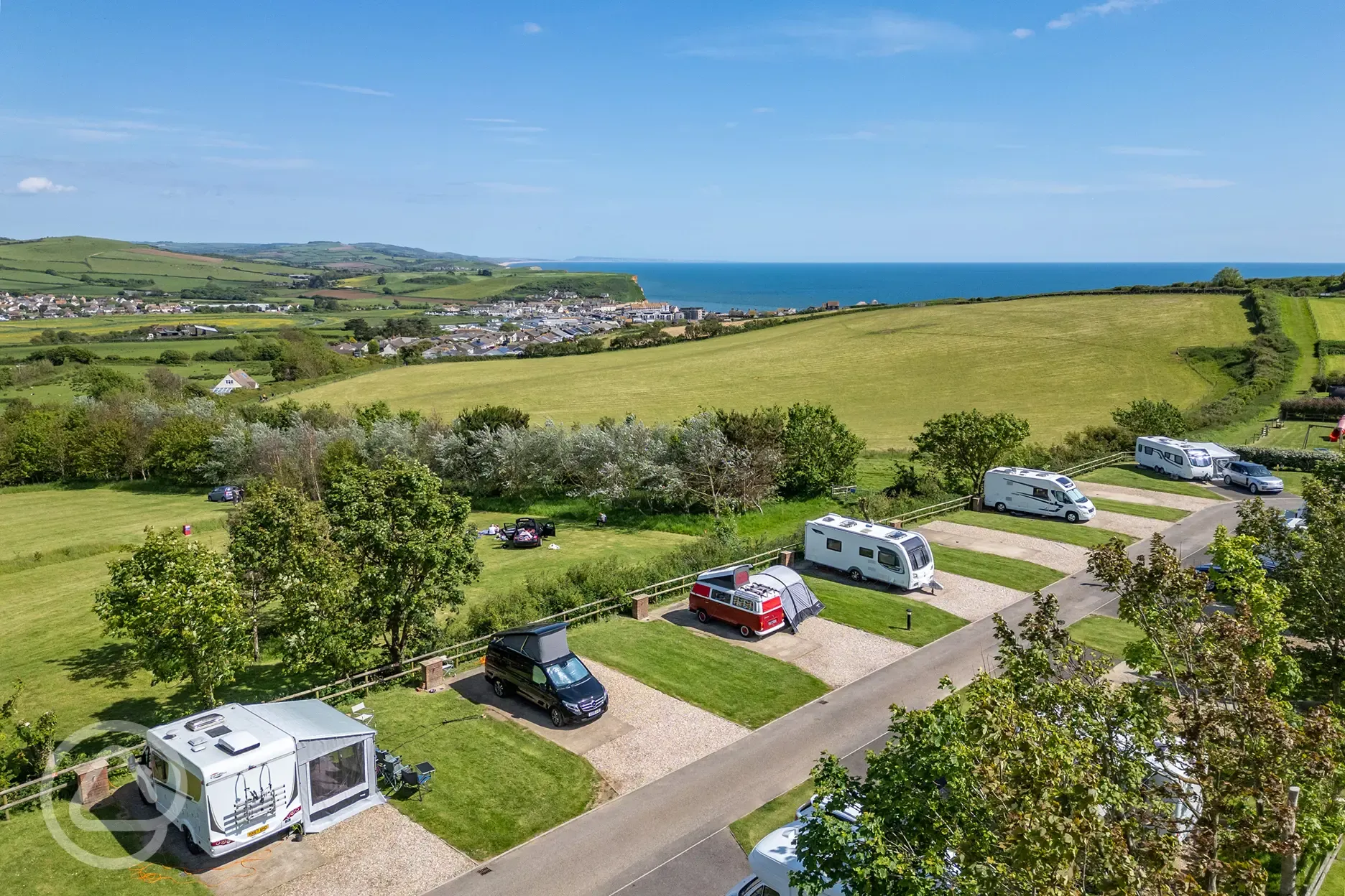 Fully serviced hardstanding pitches