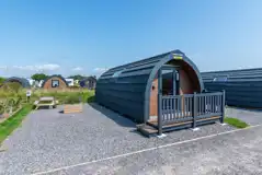 Large Gold glamping pods Large Gold glamping pods