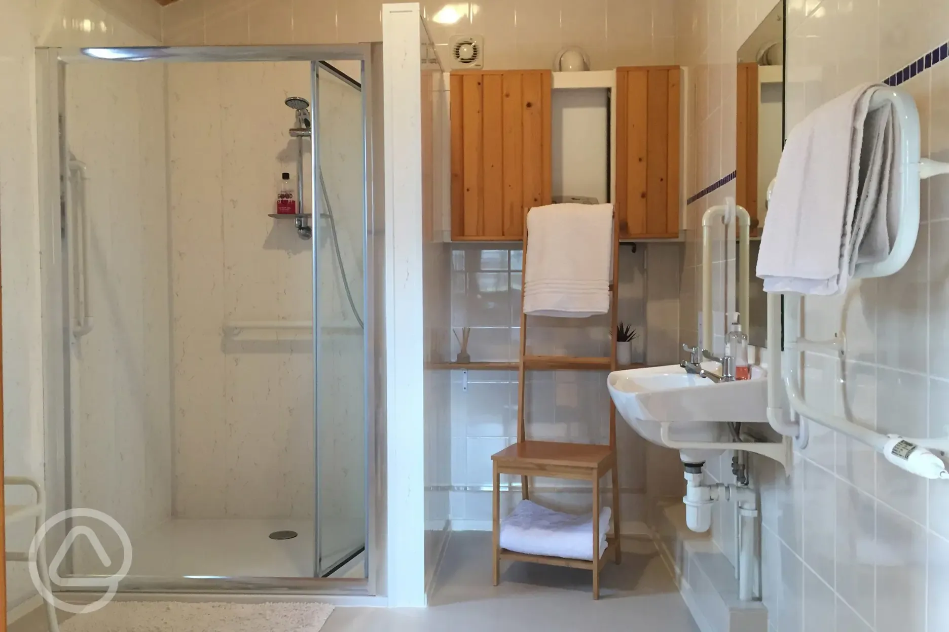 Blackforest Lodge bathroom adapted for wheelchair users