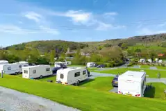 Electric hardstanding pitches at Langcliffe Caravan Park with a 10 amp electric Electric hardstanding pitches at Langcliffe Caravan Park with a 10 amp electric