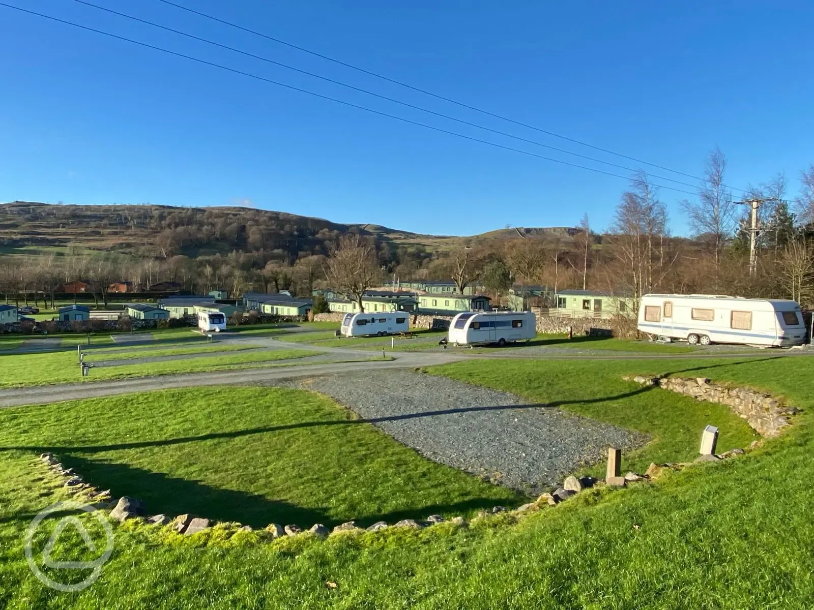 Fully serviced hardstanding pitches
