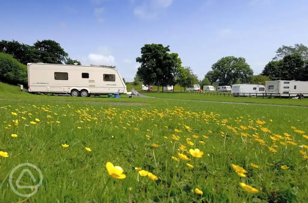 Fully serviced hardstanding pitches
