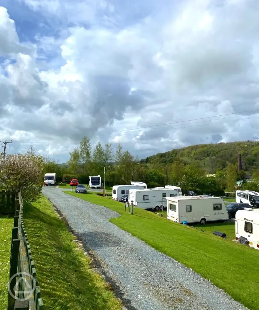 Fully serviced hardstanding pitches