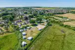Aerial of the Whitemead Caravan Park and Dorset countryside