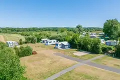 Electric hardstanding pitches (5m x 8m) at Whitemead Caravan Park