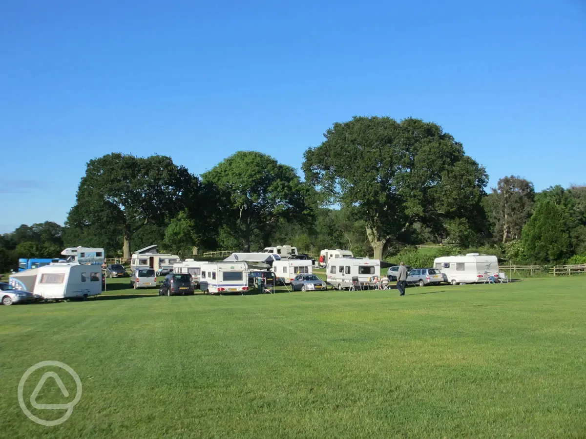 Pitches at Red Shoot Camping Park