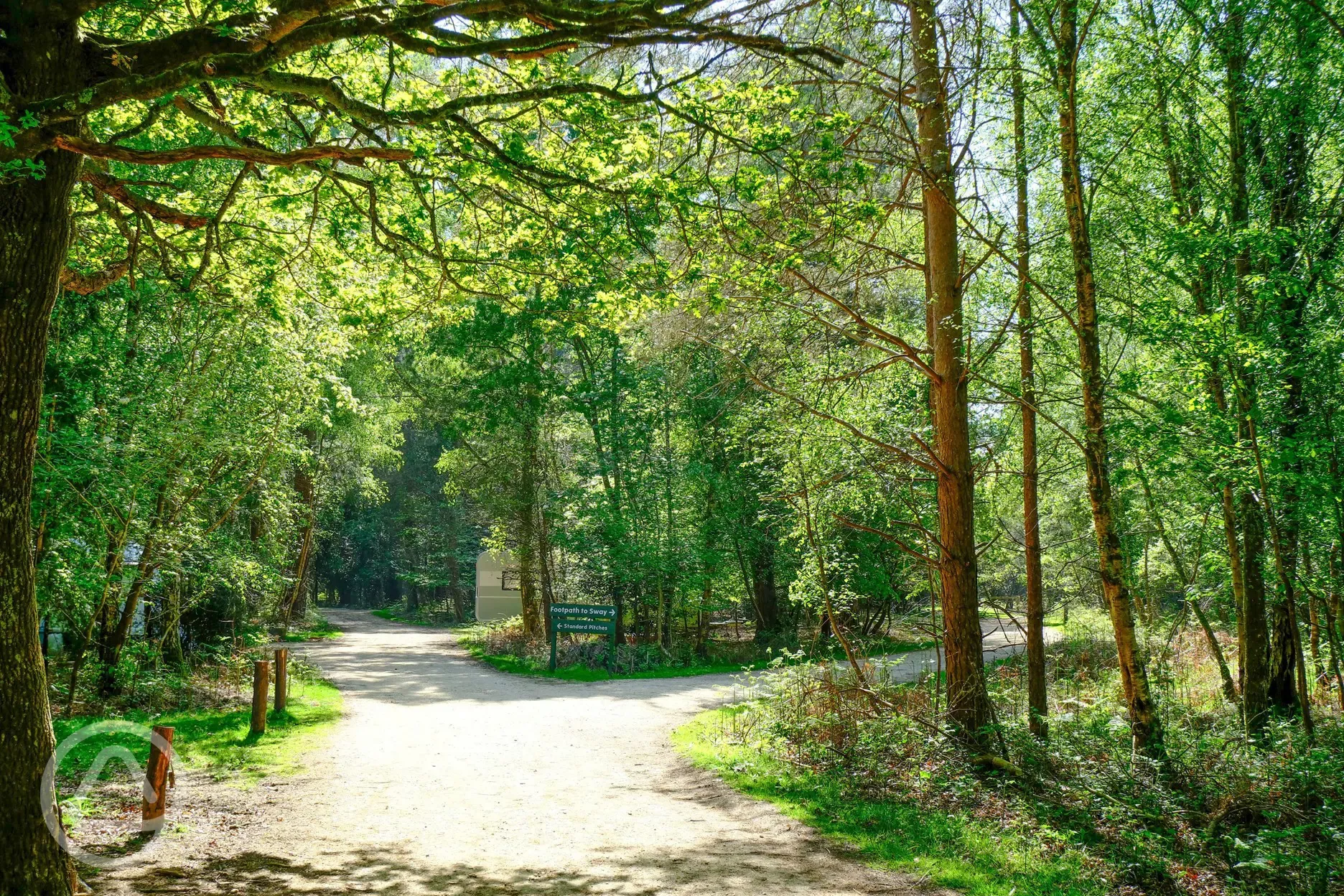 Path to pitches at Setthorns Campsite