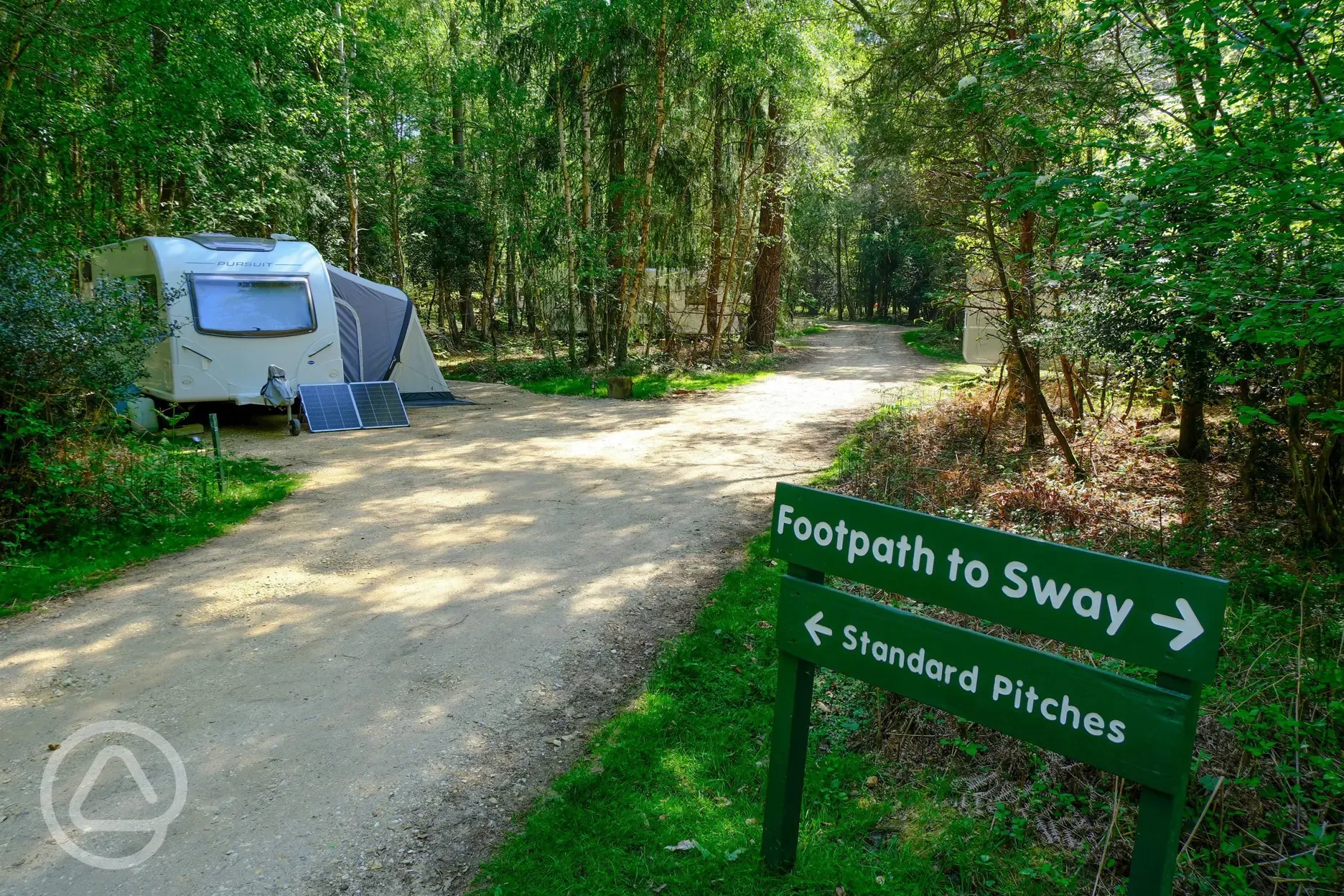 Electric hardstanding pitches (8m x 5m)