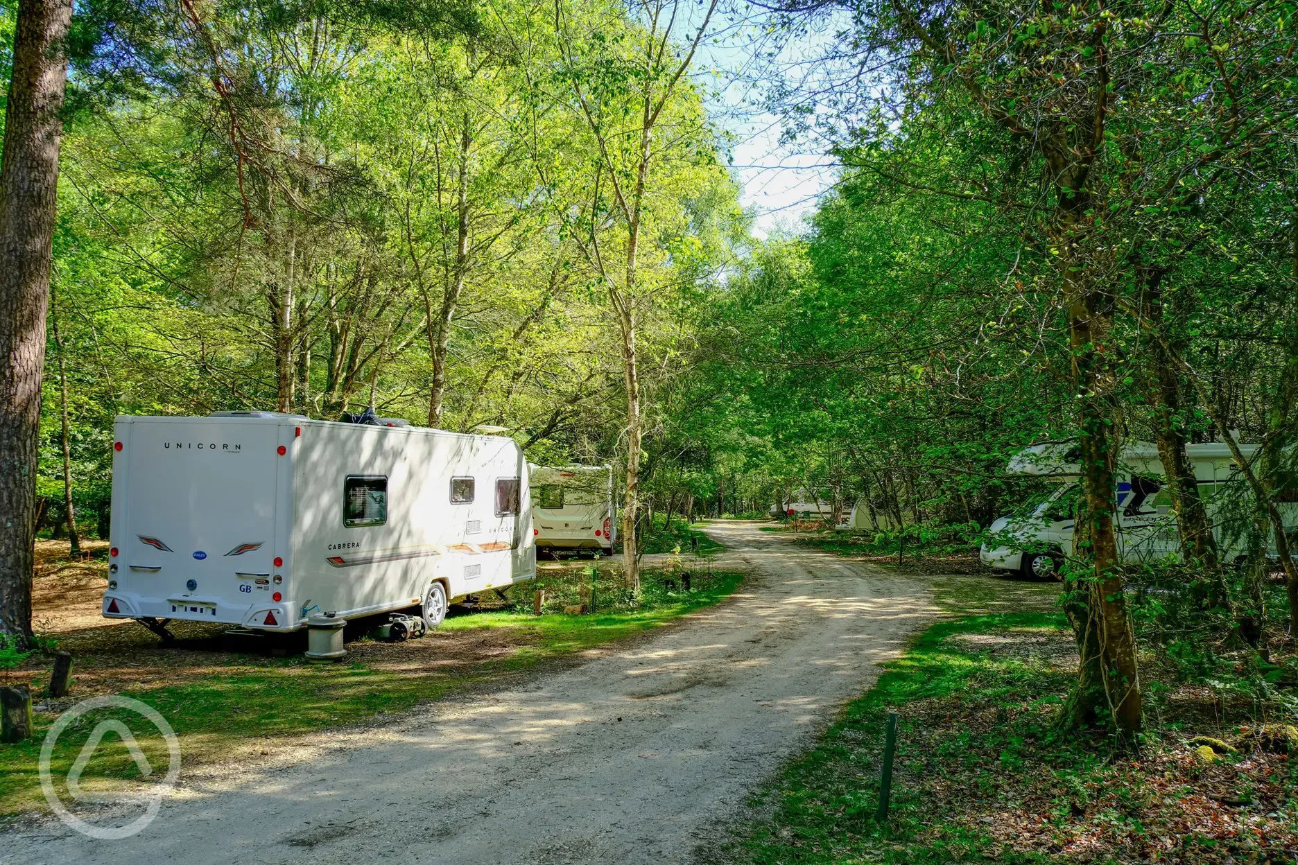 Hardstanding pitches with optional electric