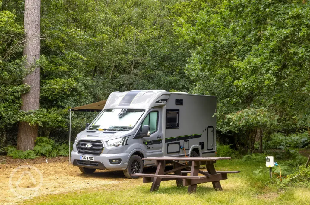 Hardstanding pitches with optional electric (9m x 5m)