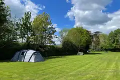 Non electric grass tent pitches