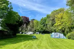 Non electric grass tent pitches