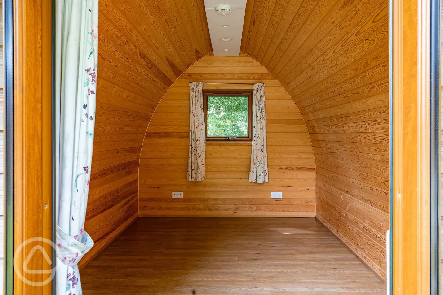 Camping pod interior (bring all of your usual camping gear)