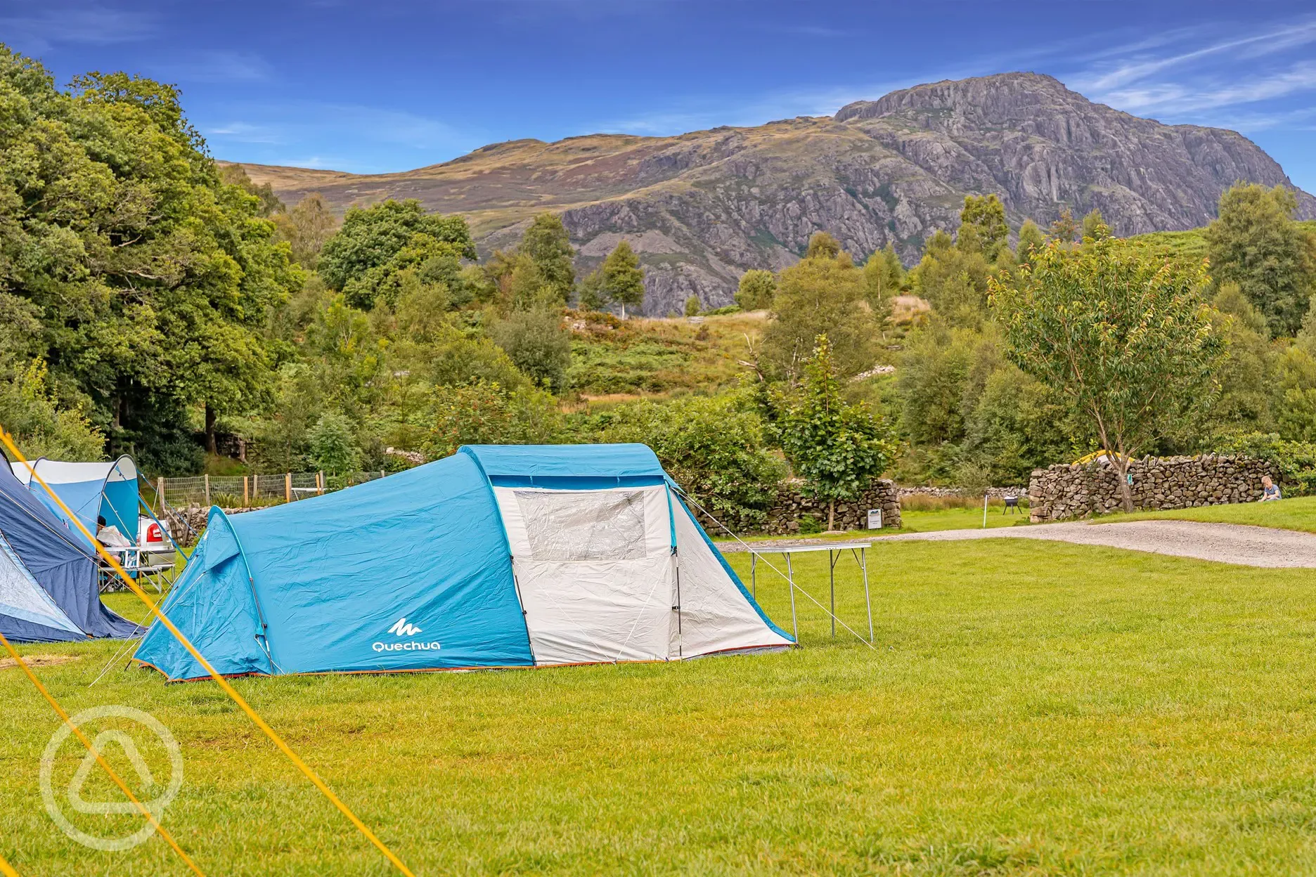 Electric grass pitches with 16 amp hook ups (5m x 5m)