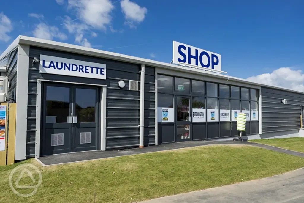 Shop and laundrette