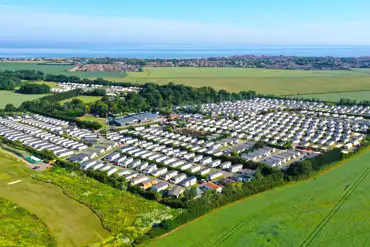 Aerial of the site and coast