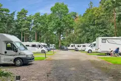 Electric hardstanding and grass pitches at Somers Wood
