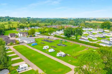 Aerial of the campsite