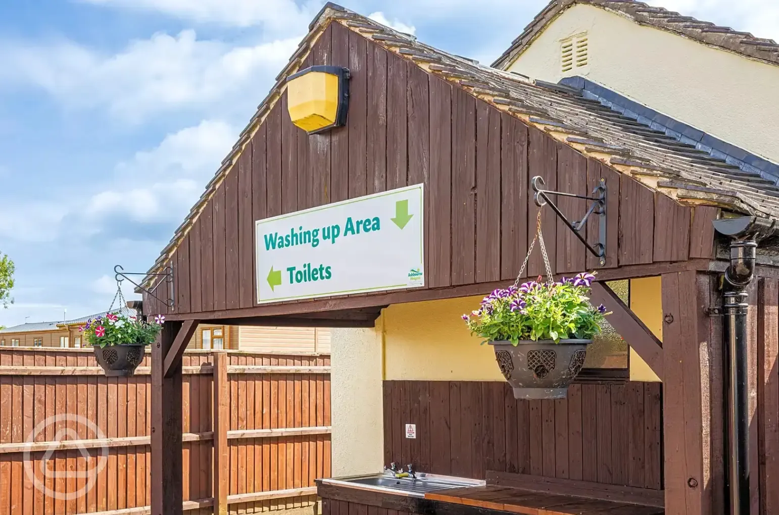 Washing up area