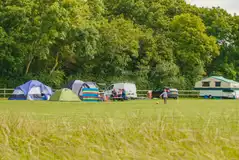 Tents on the lower meadow non electric camping pitches Tents on the lower meadow non electric camping pitches
