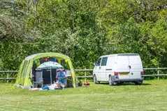 Large tent on the lower meadow non electric grass pitches Large tent on the lower meadow non electric grass pitches