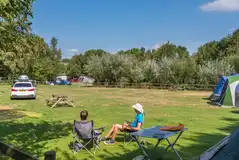 Lower Meadow non electric grass pitches with space for parked cars Lower Meadow non electric grass pitches with space for parked cars