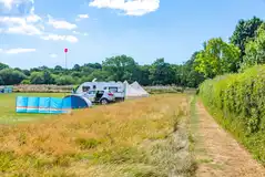 Tents on the lower meadow non electric camping pitches Tents on the lower meadow non electric camping pitches