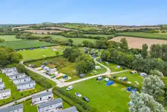 Overview of Graston Copse Holiday Park camping and touring areas Overview of Graston Copse Holiday Park camping and touring areas