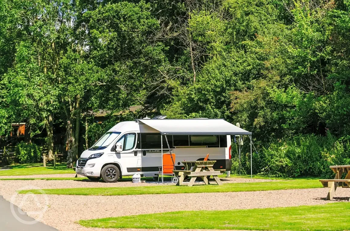 Hardstanding gravel pitches