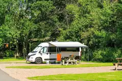 Hardstanding gravel pitches with 10 amp hook up