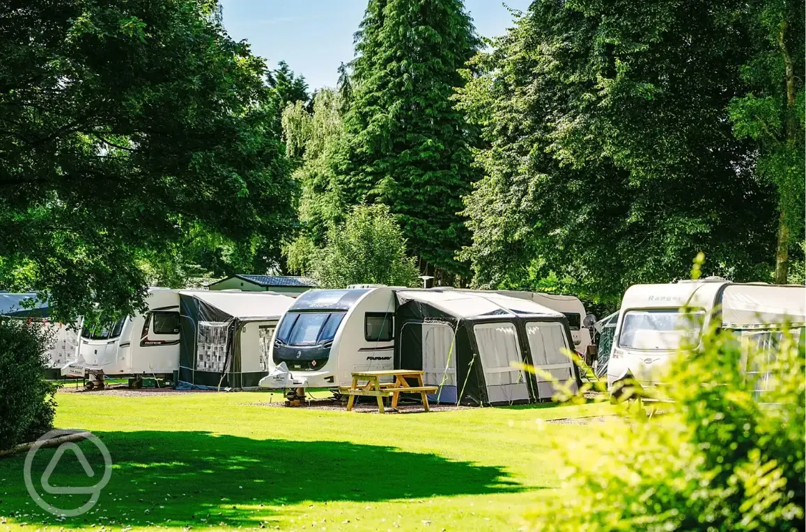 Grass pitches with electric and water