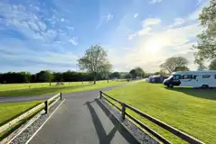 Electric grass pitches (9m x 9m) with water hook ups