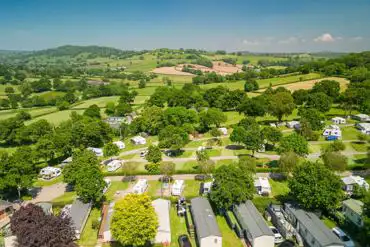 Aerial of the campsite