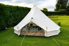 Bell tent at Zeacombe House Caravan Park Bell tent at Zeacombe House Caravan Park